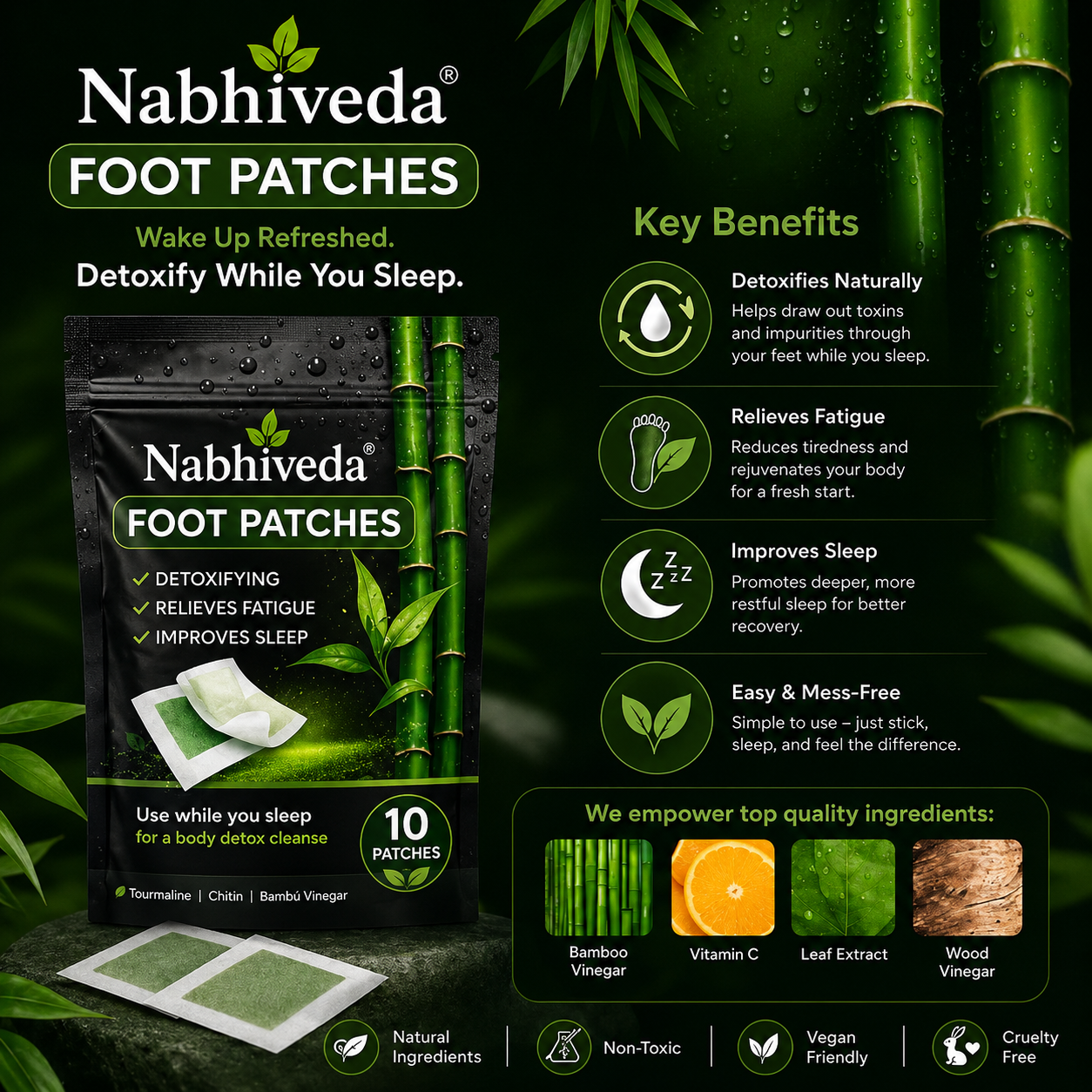 Natural Detox Foot Patch (Rs100 Off on Prepaid Order)