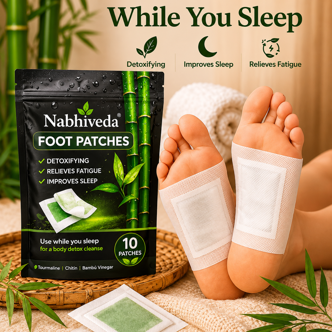 Natural Detox Foot Patch (Rs100 Off on Prepaid Order)